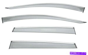 �E�B���h�E�o�C�U�[ 2017-2022��Wellvisors�E�B���h�E�o�C�U�[ / Deflectors WellVisors Window Visors / Deflectors for 2017-2022 Honda CR-V with Chrome Trim