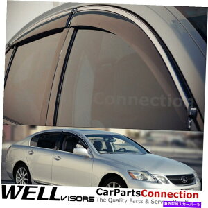 EBhEoCU[ Lexus GS300 GS350 GS430 GS450H GS460TChWellvisorsEBhEoCU[06-11 WellVisors Window Visors 06-11 For Lexus GS300 GS350 GS430 GS450h GS460 Sides