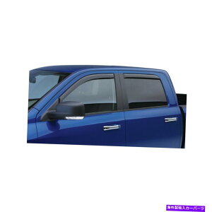 EBhEoCU[ EGR 4PC 16-17^R}575081̃`l̃tgуAX[NEBhEoCU[ EGR 4pc Front & Rear Smoke Window Visor In Channel for 16-17 Tacoma # 575081