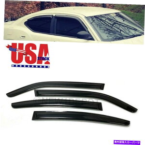 EBhEoCU[ 2006-10_bW[dɌĕč̃EBhEoCU[TCK[hxgX[NZbg US Window Visor Sun Rain Guard Vent Smoke Set For 2006-10 Dodge Charger