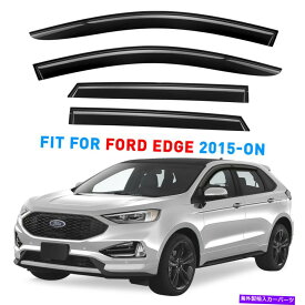 ウィンドウバイザー サンレインバイザーは15-22フォードエッジシャタープルーフのための風雨の警備員 Sun Rain Visors Wind Rain Guards for 15-22 Ford Edge SHATTERPROOF
