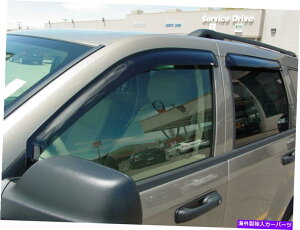 EBhEoCU[ 2005N2010ÑW[vOh`FL[̃e[vIxgoCU[ Tape-On Vent Visors for 2005 - 2010 Jeep Grand Cherokee