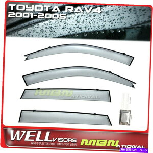 �E�B���h�E�o�C�U�[ Wellvisors Rain Sun Wind Deflectors for Toyota RAV4 2001-2005�E�B���h�E�o�C�U�[ Wellvisors Rain Sun Wind Deflectors For Toyota RAV4 2001-2005 Window Visors