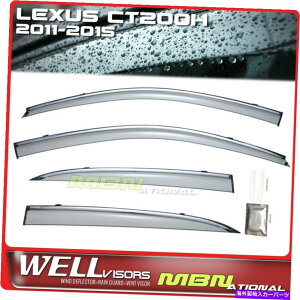 EBhEoCU[ Wellvisors Rain Sun Wind Deflectors Lexus CT200H 11-17EBhEoCU[Chrome Wellvisors Rain Sun Wind Deflectors Lexus CT200H 11-17 Window Visors Chrome