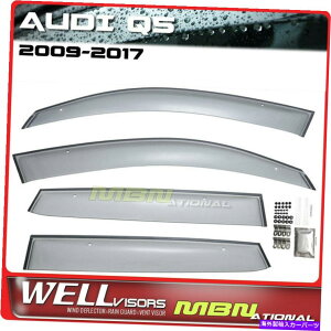 �E�B���h�E�o�C�U�[ Wellvisors Rain Sun Wind Deflectors Audi Q5 09-17�E�B���h�E�o�C�U�[ Wellvisors Rain Sun Wind Deflectors Audi Q5 09-17 Window Visors�y���s�A���i�z