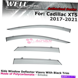 EBhEoCU[ 2017-2022WellVisors Cadillac XT5 SUV Window Viders with Black Trim Guards WELLvisors For 2017-2022 Cadillac XT5 SUV Window Visors with Black Trim Guards