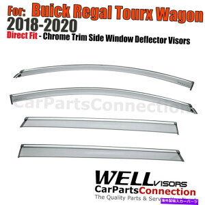 EBhEoCU[ rCbN[KcAXS18-20TChEBhEoCU[NgK[h̃EFoCU[ WELLvisors For Buick Regal TourX Wagon 18-20 Side Window Visor Chrome Trim Guard