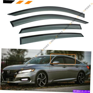 EBhEoCU[ 2018-2022z_AR[hNbvIubNgEBhEoCU[CK[hxgVF[h FOR 2018-2022 HONDA ACCORD CLIP-ON BLACK TRIM WINDOW VISOR RAIN GUARD VENT SHADE