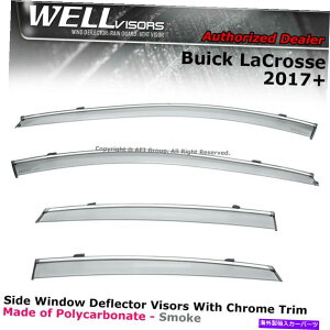 �E�B���h�E�o�C�U�[ Wellvisors Buick Lacrosse 2017-Up Side Clip-On�E�B���h�E�o�C�U�[Chrome WELLvisors Buick LaCrosse 2017-Up Side Clip-on Window Visors Chrome