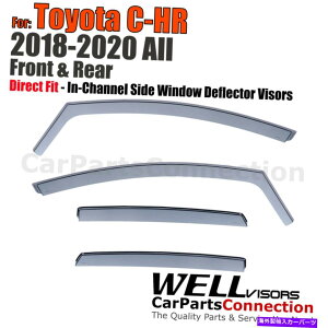 �E�B���h�E�o�C�U�[ Wellvisors In-Channel Window Visors Deflectors 4PCS for Toyota C-HR 2018-2020 Wellvisors In-Channel Window Visors Deflectors 4Pcs For Toyota C-HR 2018-2020