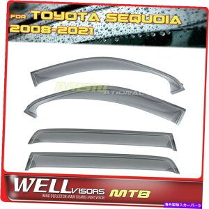 EBhEoCU[ g^ZRCA08-21EBhEoCU[WellvisorsEBhEΌ Wellvisors Window Deflectors For Toyota Sequoia 08-21 Window Visors
