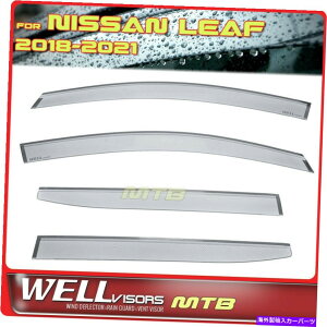EBhEoCU[ Wellvisors Rain GuardsY[t2018-2022̃EBhEoCU[͔̕d Wellvisors Rain Guards Wind Deflectors For Nissan Leaf 2018-2022 Window Visors