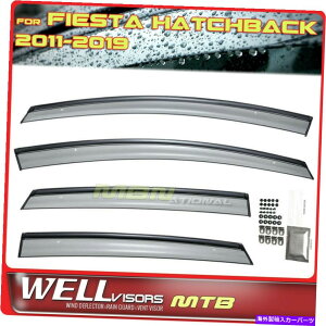 �E�B���h�E�o�C�U�[ Wellvisors Wind Deflectors�t�H�[�h�t�B�G�X�^�̃n�b�`�o�b�N11-19�E�B���h�E�o�C�U�[�u���b�N Wellvisors Wind Deflectors Hatchback For Ford Fiesta 11-19 Window Visors Black�y���s�A���i�z