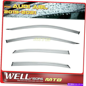 EBhEoCU[ AEfBA8L 2019-2021EBhEoCU[NgCK[h̃EFoCU[ WELLvisors For Audi A8L 2019-2021 Window Visors Chrome Trim Rain Guards
