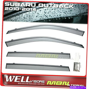 �E�B���h�E�o�C�U�[ �X�o���A�E�g�o�b�N10-14�E�B���h�E�o�C�U�[�N�����p�E�F���o�C�U�[���C���T���E�B���h�f�t���N�^�[ Wellvisors Rain Sun Wind Deflector For Subaru Outback 10-14 Window Visors Chrome
