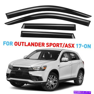 EBhEoCU[ TCoCU[11?22̎OHAEg_[X|[cASX̂߂̕J̌x Sun Rain Visors Wind Rain Guards for 11-22 Mitsubishi Outlander Sport ASX