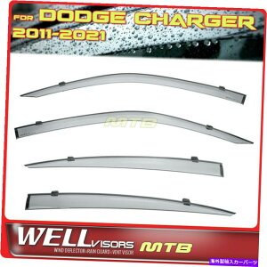 �E�B���h�E�o�C�U�[ Wellvisors Rain Guards Dodge Charger 11-21 Side Window Vidors��Deflectors Wellvisors Rain Guards Deflectors For Dodge Charger 11-21 Side Window Visors�y���s�A���i�z