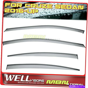 EBhEoCU[ Wellvisors Window DeflectorsZ_HB 4DV{[N[Y16-19EBhEoCU[ubN Wellvisors Window Deflectors Sedan HB 4D Chevy Cruz 16-19 Window Visors Black