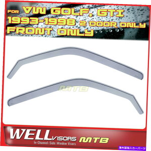 EBhEoCU[ tHNX[QStGTI 2hA93-1998̃`lEBhEoCU[̃EFoCU[2PC WellVisors 2Pcs In Channel Window Visors For Volkswagen Golf GTI 2-Door 93-1998