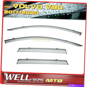 EBhEoCU[ 2017-2020Wellvisors Volvo V90EBhEoCU[ubNgCK[h WELLvisors For 2017-2020 Volvo V90 Window Visors Black Trim Rain Guards