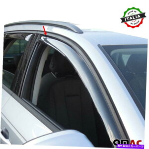 ウィンドウバイザー ウィンドウバイザーベントサンシェードレインガード4PCSフィットアウディA4 B9 Allroad 2016-2022 Window Visor Vent Sun Shade Rain Guard 4pcs Fits Audi A4 B9 Allroad 2016-2022