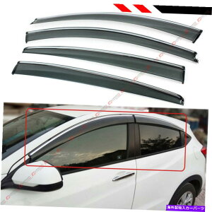 EBhEoCU[ 15-2022z_HR-V HRVNbvINgEBhEoCU[CK[hftN^[ FOR 15-2022 HONDA HR-V HRV CLIP-ON CHROME TRIM WINDOW VISOR RAIN GUARD DEFLECTOR