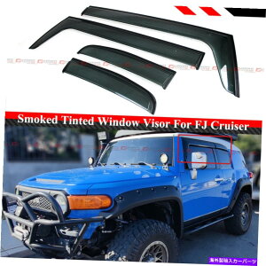 EBhEoCU[ 2007 - 14Ñg^FJN[U[v~ANbvIIt[hX[NeBgEBhEoCU[ FOR 2007-14 TOYOTA FJ CRUISER PREMIUM CLIP-ON OFFROAD SMOKE TINTED WINDOW VISOR