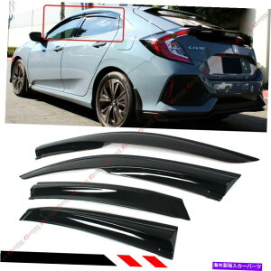EBhEoCU[ 2016-21z_VrbNFK4 FK7 5DRnb`obNEBhEoCU[CK[hfBtN^[ FOR 2016-21 HONDA CIVIC FK4 FK7 5DR HATCHBACK WINDOW VISOR RAIN GUARD DEFLECTORS