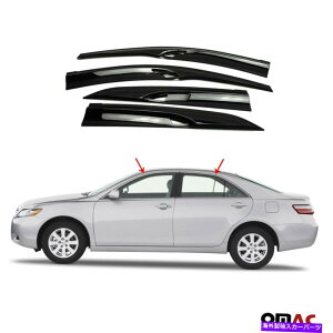 EBhEoCU[ TChEBhEX[NxgoCU[CK[hg^J2007-2010̃ftN^[ Side Window Smoke Vent Visor Rain Guards Deflector for Toyota Camry 2007-2010