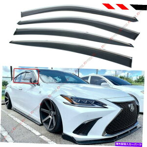 EBhEoCU[ 2019-2022 Lexus ES300H ES350 VIP Chrome Trip-On Window Vidor Rain Guard FOR 2019-2022 LEXUS ES300h ES350 VIP CHROME TRIM CLIP-ON WINDOW VISOR RAIN GUARD