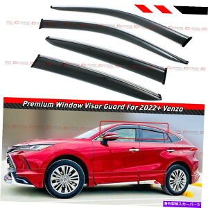 �E�B���h�E�o�C�U�[ 2021-2022�g���^�x���U�v���~�A���N�����g�����E�B���h�E�o�C�U�[���C���K�[�h�f�t���N�^�[ FOR 2021-2022 TOYOTA VENZA PREMIUM CHROME TRIM WINDOW VISOR RAIN GUARD DEFLECTOR