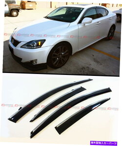 EBhEoCU[ 2006-2013NTXIS250 IS350 IS-F VIPX^C̉̐F̑oCU[ FOR 2006-2013 LEXUS IS250 IS350 IS-F VIP STYLE CLIP ON SMOKE TINTED WINDOW VISOR