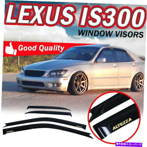 EBhEoCU[ tBbg01-05NTXIS300 4DREBhEoCU[_[NX[NXxgftN^[w/ altezza Fit 01-05 Lexus IS300 4Dr Window Visor Dark Smoke Slim Vent Deflector W/ ALTEZZA