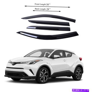 EBhEoCU[ g^CHR 1720A??NTChEBhEventoCU[TCftN^[K[hɓKĂ܂ Fits for TOYOTA CHR 1720 Acrylic Side Window Vent Visor Sun Rain Deflector Guard