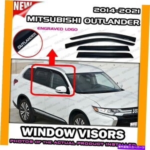 EBhEoCU[ 2014ÑEBhEoCU[2021OHAEg_[ /ftN^[xgVF[h WINDOW VISORS for 2014  2021 Mitsubishi Outlander / DEFLECTOR VENT SHADES