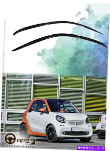 EBhEoCU[ X}[gtH[gEH[14-20 C453EBhEoCU[xgTVF[hCK[hhAoCU[p For Smart Fortwo 14-20 C453 Window Visor Vent Sun Shade Rain Guard Door Visor