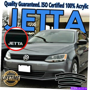 EBhEoCU[ 2011-2018WFb^TChEBhETftN^[xgVF[hCoCU[K[htS 2011-2018 Jetta Side Window Sun Deflector Vent Shade Rain Visor Guards with Logo