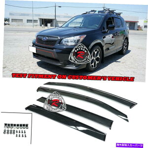 EBhEoCU[ OEX^C̃TChEBhECK[hoCU[ +NbvtBbg14-18XotHX^[ OE-Style Side Window Rain Guard Visors + Clips Fit 14-18 Subaru Forester