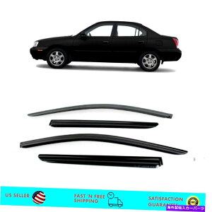 EBhEoCU[ q_CGg2000-2005̃X[NEBhECuCK[h_tFN^[ Smoke Window Vent Visors Rain Guards Deflectors for Hyundai Elantra 2000-2005