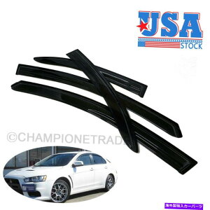 EBhEoCU[ US 4PCSEBhETChCoCU[08-14 Mitsubishi Lancer Evo 10Sun Rain Guard US 4Pcs Window Side Vent Visor Sun Rain Guard for 08-14 Mitsubishi Lancer Evo 10