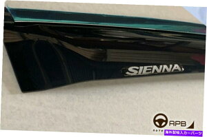 �E�B���h�E�o�C�U�[ �g���^�V�G�i2021-���S�N�����g�����E�B���h�E�o�C�U�[�K�[�h�x���g�f�t���N�^�[�p For Toyota Sienna 2021- LOGO Chrome Trim Window Visor Guard Vent Deflector