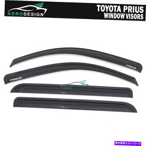 EBhEoCU[ 10-15̃g^vEXXX^CEBhEoCU[X[NCTVF[hfBtN^[ For 10-15 Toyota Prius Slim Style Window Visor Smoked Rain Sun Shade Deflectors