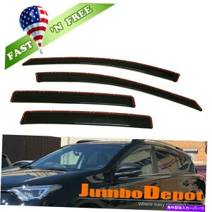 EBhEoCU[ `lX[NEBhEoCU[2013-2018g^RAV4ɍ킹ăTxgCK[htBbg IN-CHANNEL Smoke Window Visors Sun Vent Rain Guard Fit for 2013-2018 Toyota RAV4