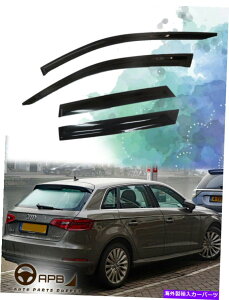 EBhEoCU[ AEfBA3 13-18X|[cnb`obNftN^[EBhEoCU[K[hxgV[h For Audi A3 13-18 Sport Hatchback Deflector Window Visor Guard Vent Shield