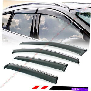 EBhEoCU[ 2013-18̃tH[hGXP[v̒EoNbveBgTChEBhEoCU[w/ chromeg FOR 2013-18 FORD ESCAPE CLIP ON SMOKE TINTED SIDE WINDOW VISOR W/ CHROME TRIM