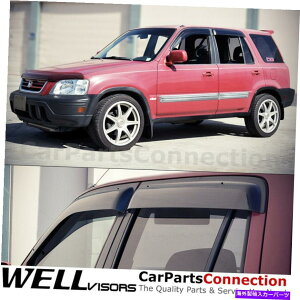 EBhEoCU[ z_CRVTChfBtN^[̂߂WellvisorsEBhEoCU[97-01NbvIV[Y WellVisors Window Visors 97-01 For Honda CRV Side Deflectors Clip-on Series