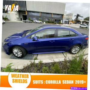 EBhEoCU[ g^J[Z_2019-2021 WeatherShieldsEBhEoCU[̏ꍇ For Toyota Corolla Sedan 2019-2021 Weather shields weathershields Window Visors