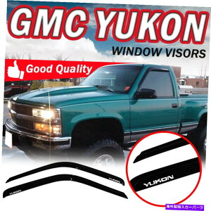 �E�B���h�E�o�C�U�[ �t�B�b�g92-99 GMC���[�R���X���[�N�E�B���h�E�o�C�U�[�K�[�h�x���g�A�N�����V�F�[�h2PC��̃X�����e�[�v Fit 92-99 GMC Yukon Smoke Window Visor Slim Tape On Guard Vent Acrylic Shade 2PC�y��