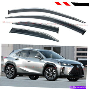 EBhEoCU[ 2019-2022NTXUX200 UX250HN[gEBhEoCU[CK[hVIPNbv FOR 2019-2022 LEXUS UX200 UX250H VIP CLIP ON CHROME TRIM WINDOW VISOR RAIN GUARD