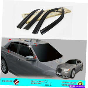 �E�B���h�E�o�C�U�[ 2011�N����2020�N�̉��J�K�[�h���C�f�B�t���N�^�[Chrysler 300 Smoke Window Rain Guards Vent Visor Deflector for 2011-2020 Chrysler 300